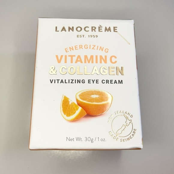 LANOCRÈME Energizing Vitamin C & Collagen Vitalizing Daily Eye Cream 1 oz Travel - Picture 11 of 12